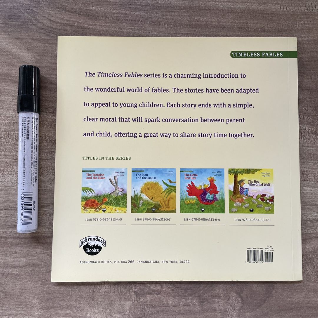 Timeless Tales Little Red Riding Hood // Timeless Fables The Boy Who Cried Wolf (SINGLES, brand new softcover, with SLIGHT DENTS on book cover)