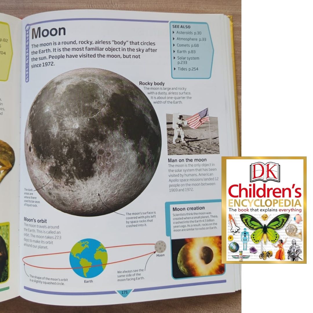 DK Children's Encyclopedia: The Book That Explains Everything! (USED book, hardcover, with slight tears and dents on book cover)