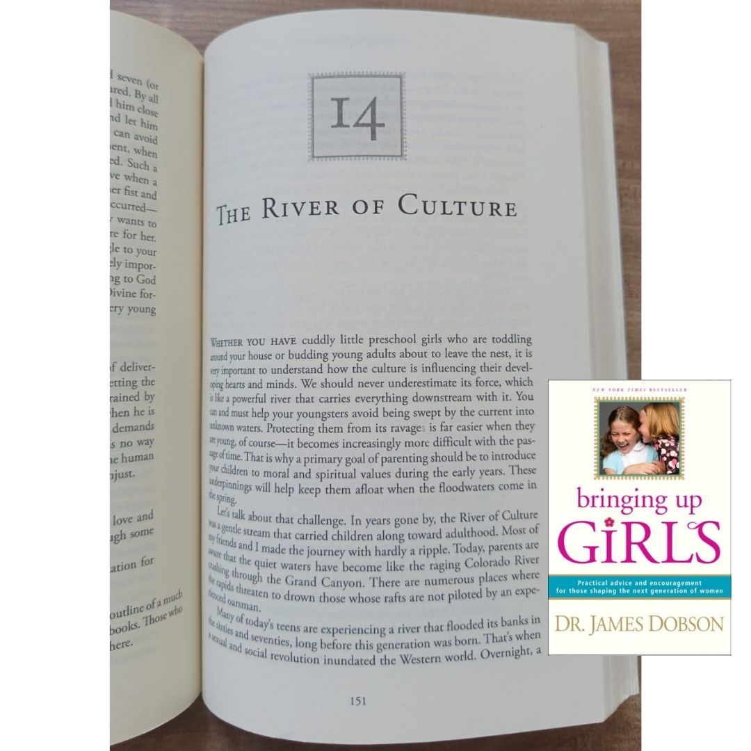 Bringing Up Girls: Practical Advice and Encouragement for Those Shaping the Next Generation of Women (by James C. Dobson) (USED book, softcover, with slight folds on book cover)