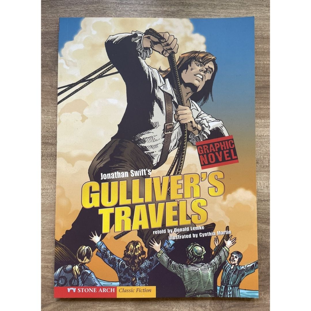 Classic Fiction Graphic Novel (SINGLES) (Alice in Wonderland / Gulliver's Travels / The Hunchback of Notre Dame / The Wizard of Oz) brand new softcover, with SLIGHT TEARS/DENTS/FOLDS on book cover