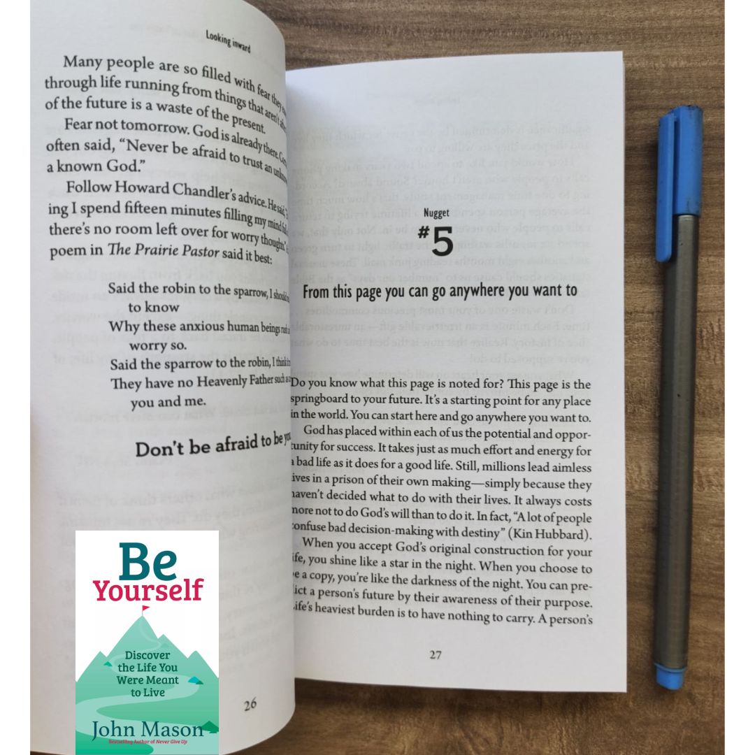 Never Give Up/ Be Uncommon/ Be Yourself/ Believe You Can/ The Power of You (by John Mason) (SINGLES) brand new softcover