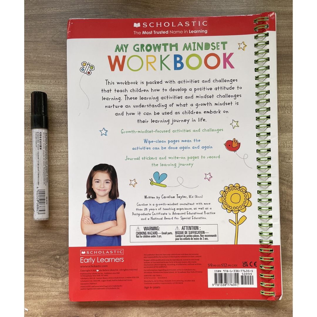 My Mindfulness / My Growth Mindset Workbook: Scholastic Early Learners (SINGLES) brand new Softcover, with SLIGHT DENTS on book cover