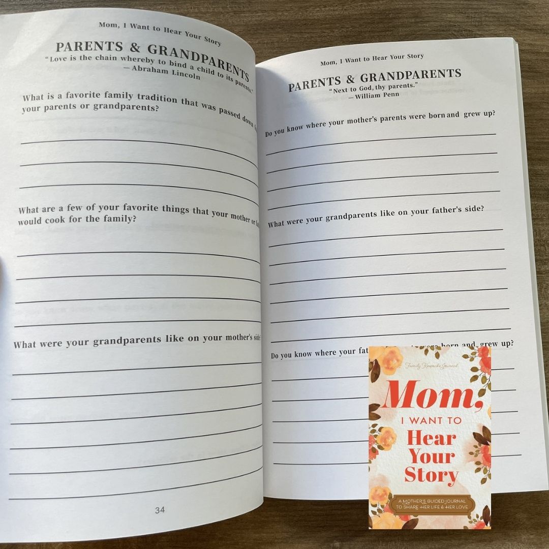 I Want to Hear Your Story: Dad Mom Grandmother Grandpa Guided Journal to Share His / Her Life & Love (Hear Your Story Books) (Paperback) (With SLIGHT FOLDS on book cover)