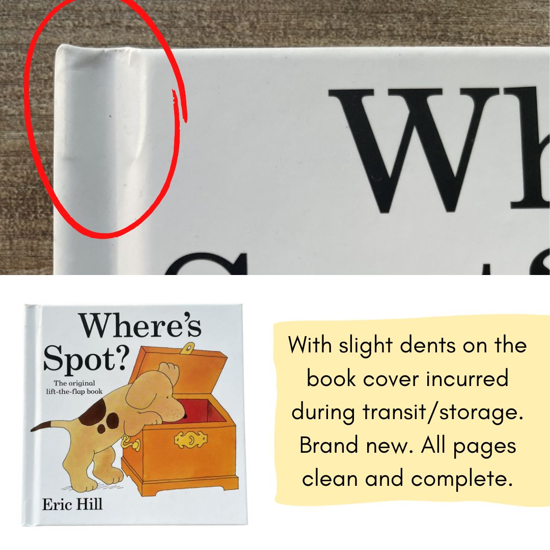 Where's Spot? (Lift-the-flap Book) Hardcover - with slight dents on book cover