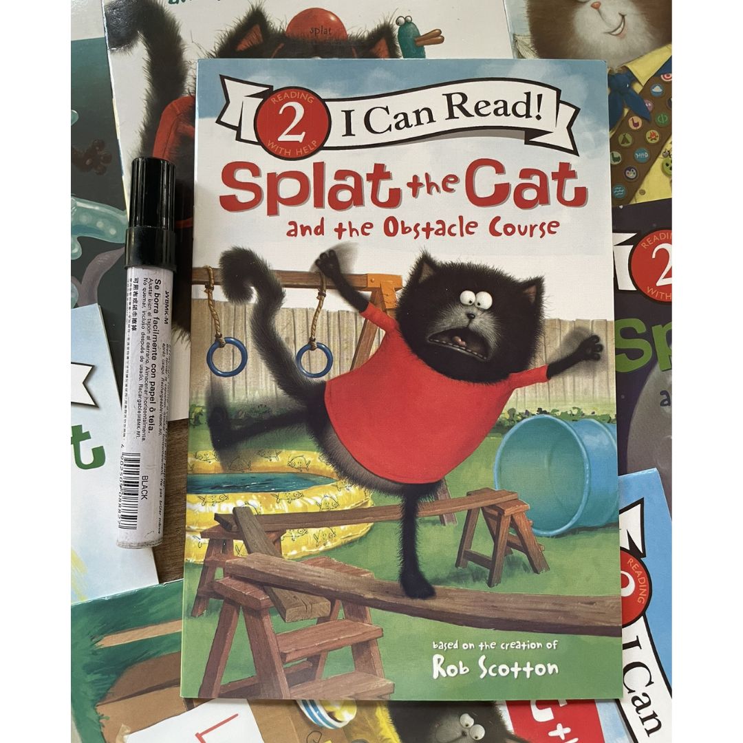Splat The Cat I CAN READ Collection Box Set (no cd) 20 books, brand new softcover - BOX with DENTS