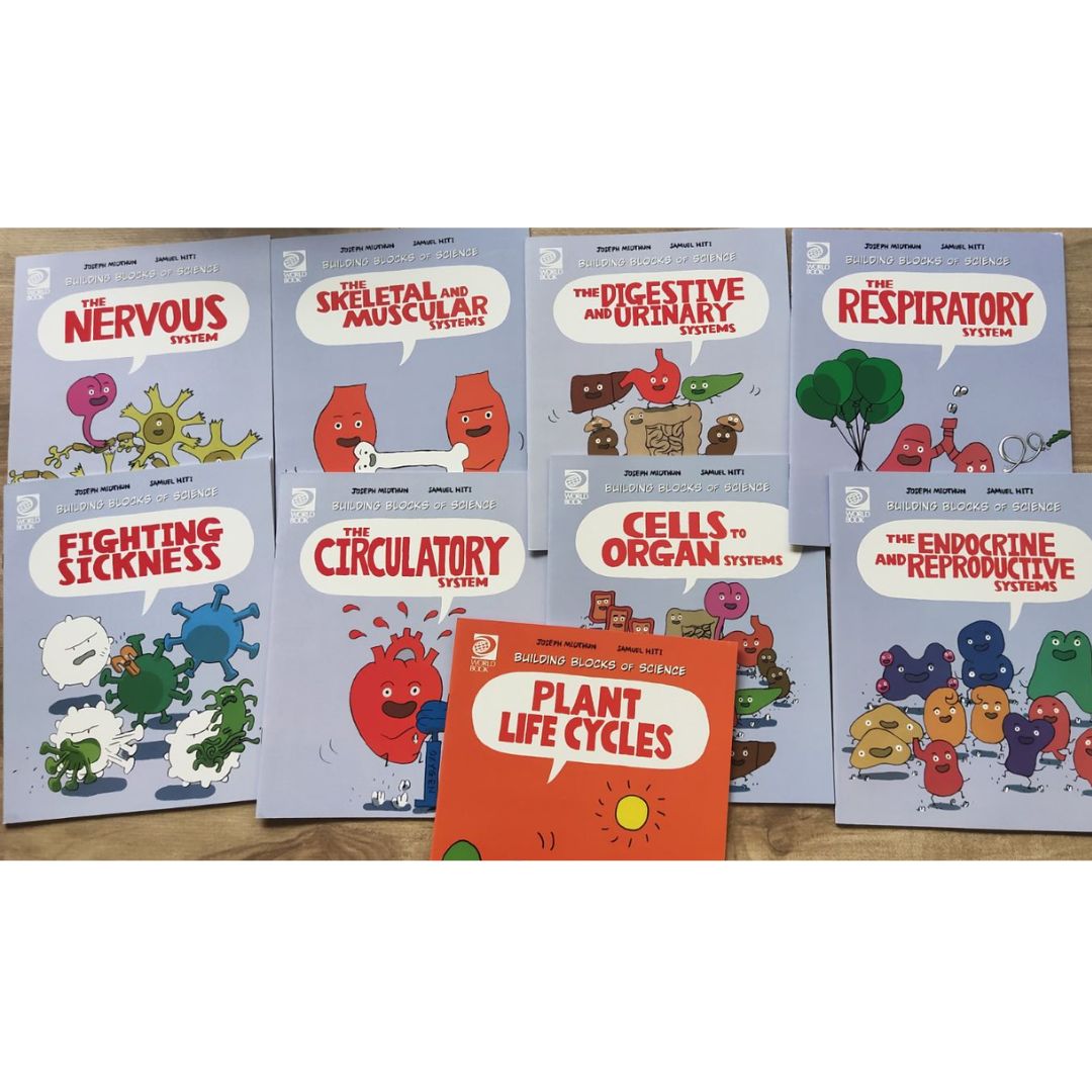 Building Blocks of Science, 32 brand new softcover books, no box