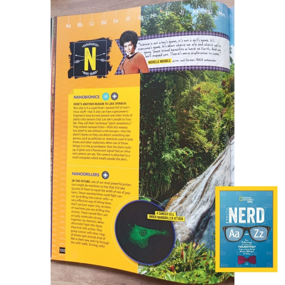 NATGEO National Geographic Kids NERD A to Z (USED book, hardcover, with slight dents on book cover)