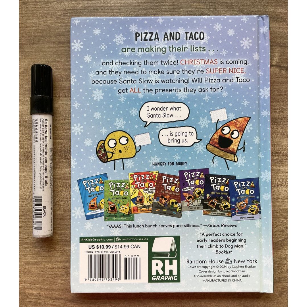 Pizza and Taco, Graphic Novel Series (8 Books) brand new hardcover, no box, with SLIGHT DENTS on book cover