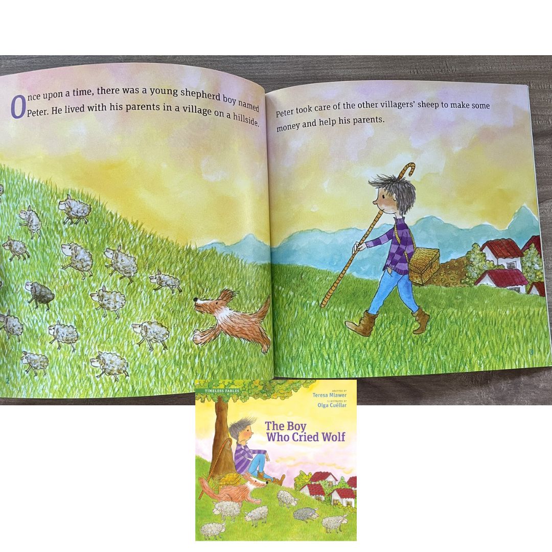 Timeless Tales Little Red Riding Hood // Timeless Fables The Boy Who Cried Wolf (SINGLES, brand new softcover, with SLIGHT DENTS on book cover)