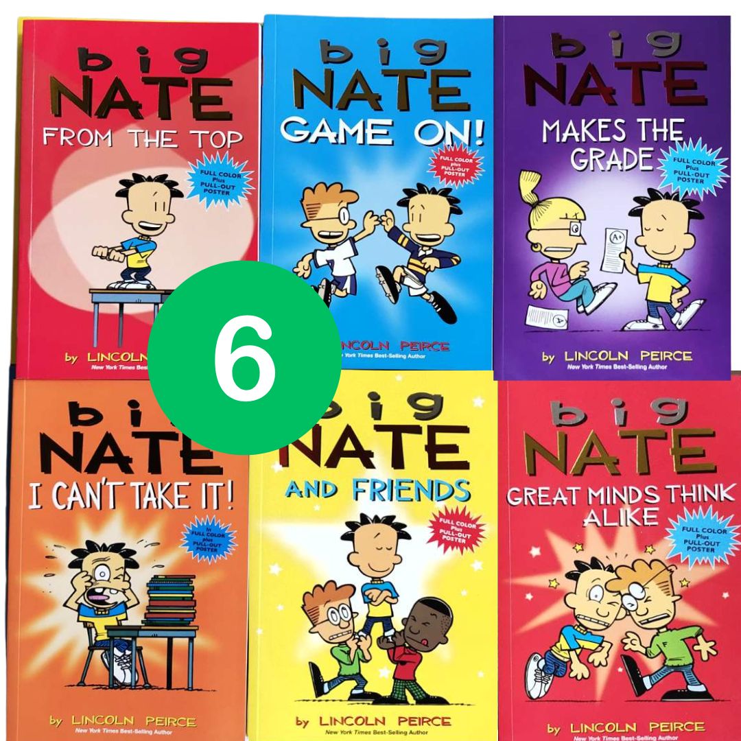 BIG NATE (COMICS - 6 books) brand new softcover, no box (pls. choose from SET 1 or 2)