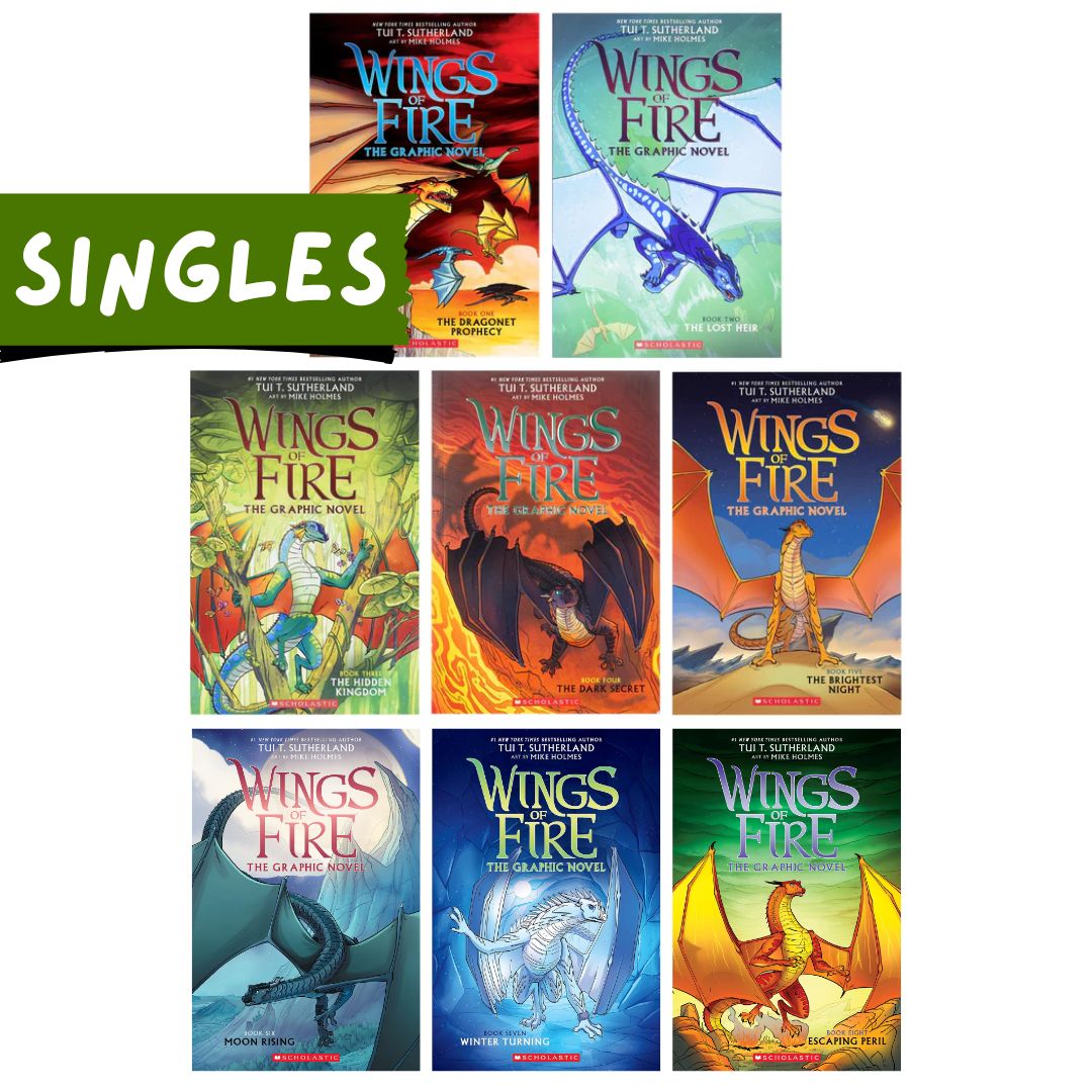 Wings of Fire Graphic Novels (SINGLES, brand new softcover, with SLIGHT FOLDS on book cover)