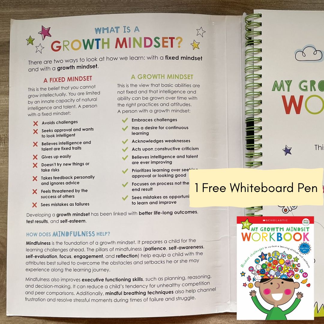 My Mindfulness / My Growth Mindset Workbook: Scholastic Early Learners (SINGLES) brand new Softcover, with SLIGHT DENTS on book cover