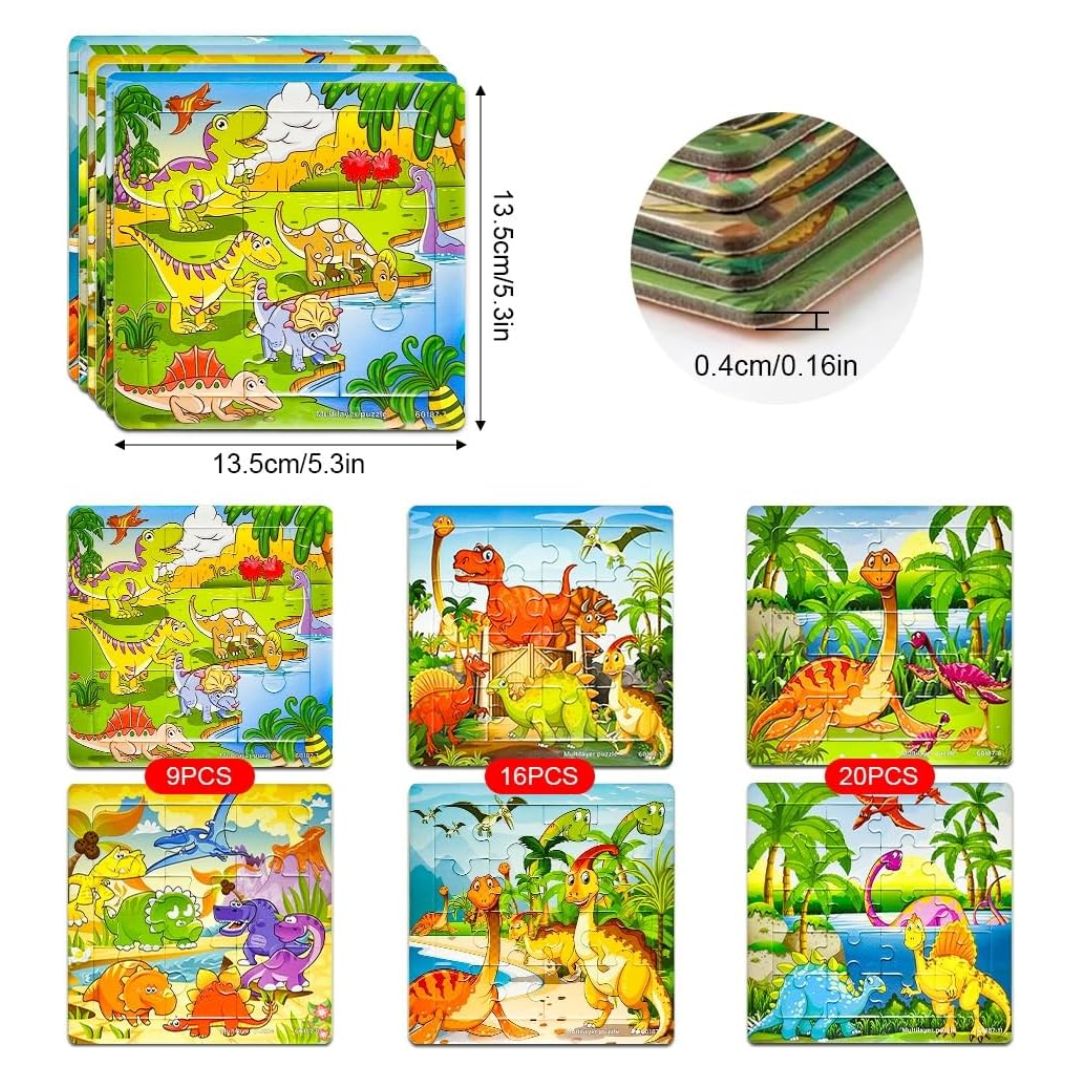 PAW PATROL / DINOSAURS / HELLO KITTY / DISNEY PRINCESS / PEPPA PIG Jigsaw Puzzle (6 pcs. of puzzles in 1 set)