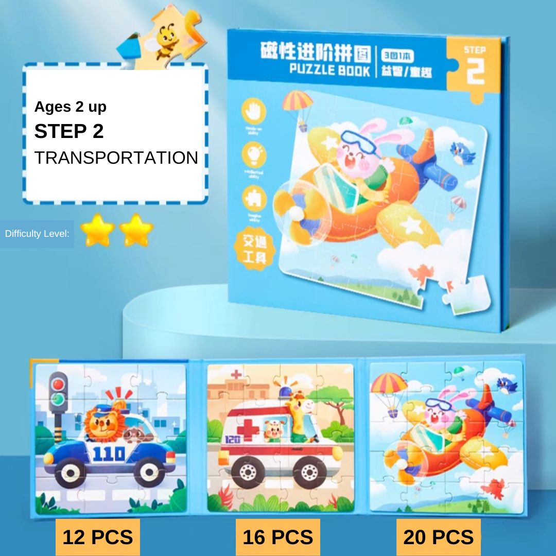 Trifold PUZZLE BOOK (singles) hardcover jigsaw puzzles book