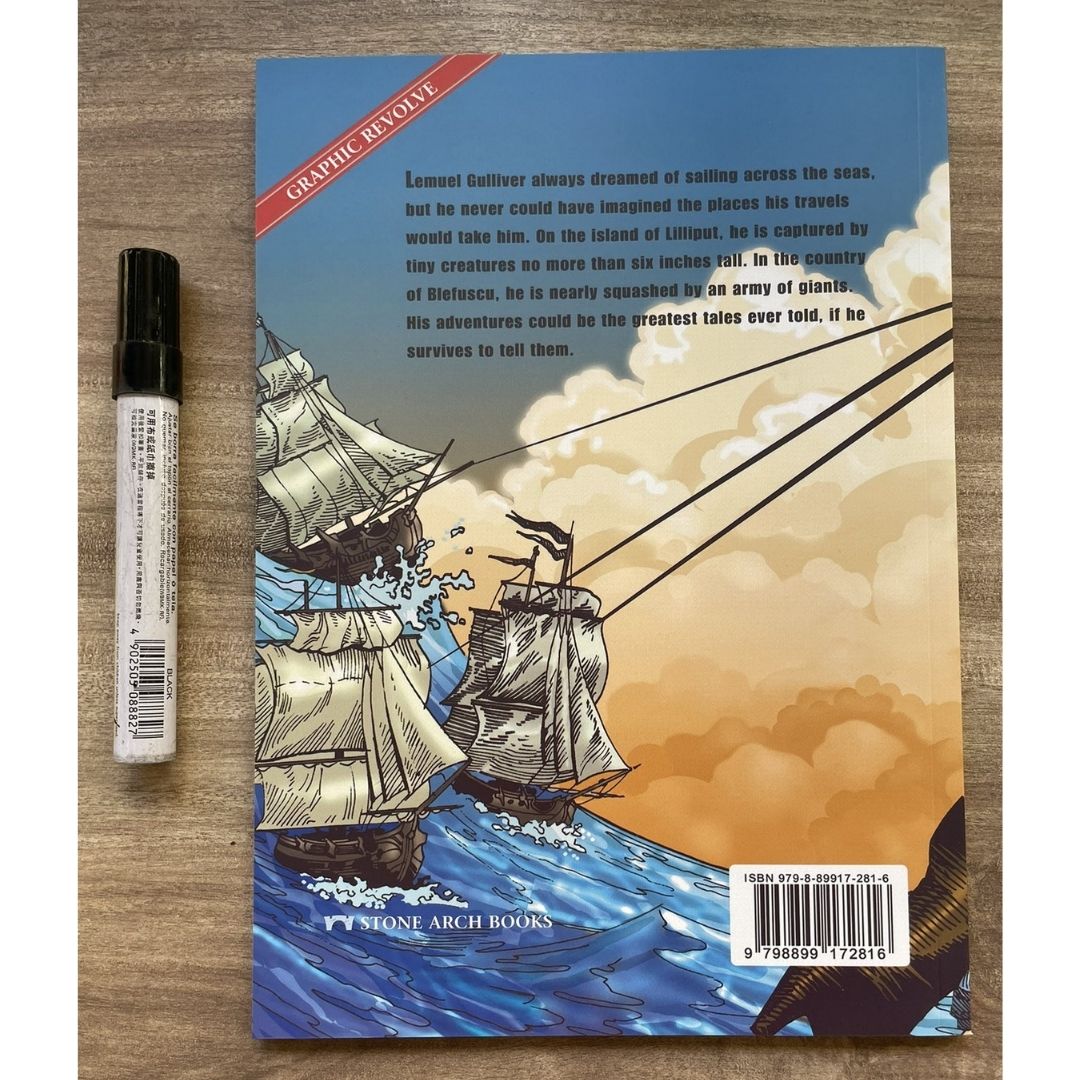 Classic Fiction Graphic Novel (SINGLES) (Alice in Wonderland / Gulliver's Travels / The Hunchback of Notre Dame / The Wizard of Oz) brand new softcover, with SLIGHT TEARS/DENTS/FOLDS on book cover