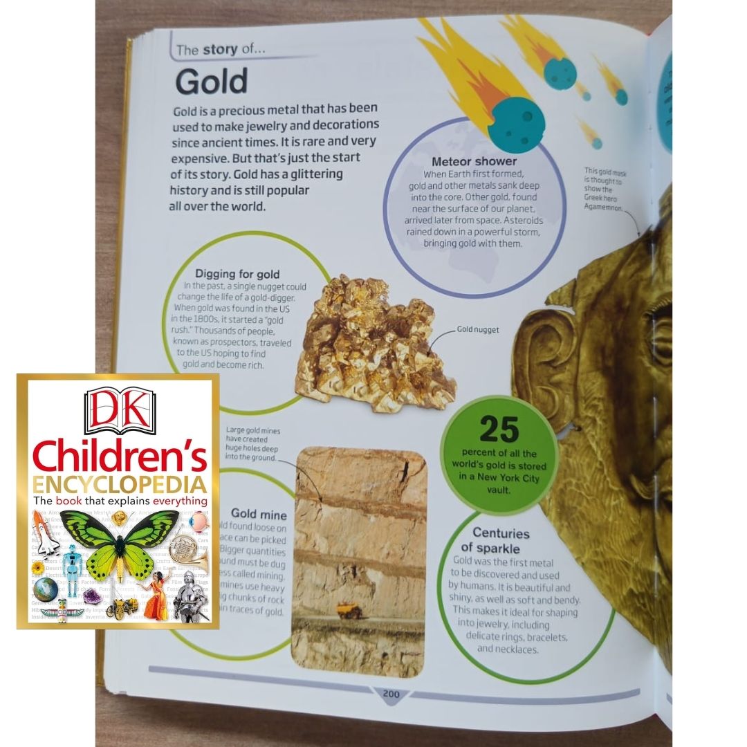 DK Children's Encyclopedia: The Book That Explains Everything! (USED book, hardcover, with slight tears and dents on book cover)