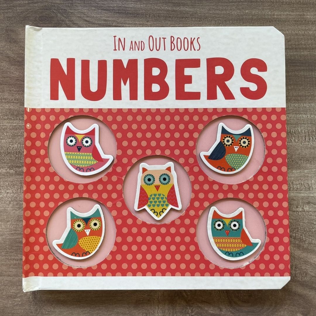 IN and OUT Board Books (SINGLES) Colors / Numbers / Opposites / Shapes (brand new, with SLIGHT DENTS on book cover)