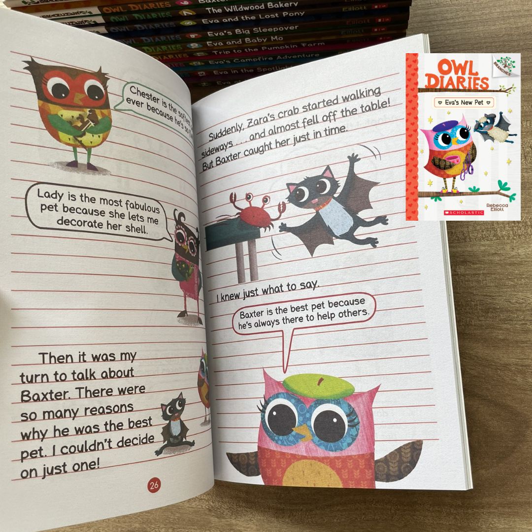 Owl Diaries #1-19 Collection (Pack of 19 books, brand new softcover, no box)