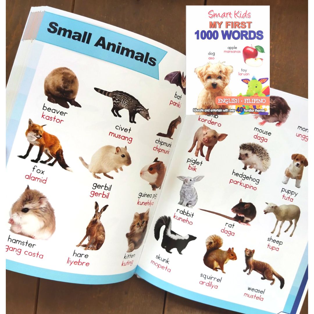 Smart Kids My First 1000 Words (English and Filipino Picture Books for Kids Distance Learning)