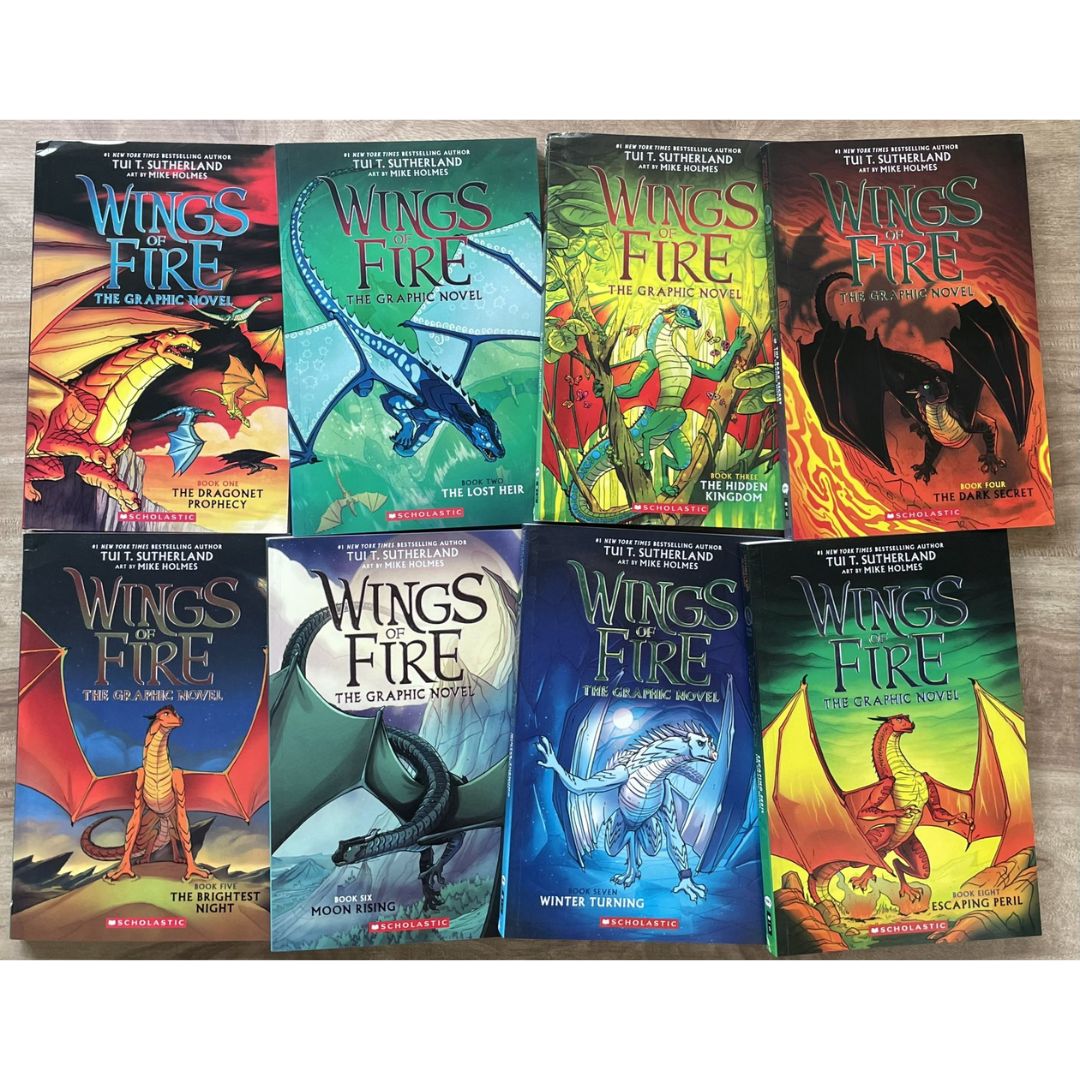 Wings of Fire Graphic Novels (SINGLES, brand new softcover, with SLIGHT FOLDS on book cover)