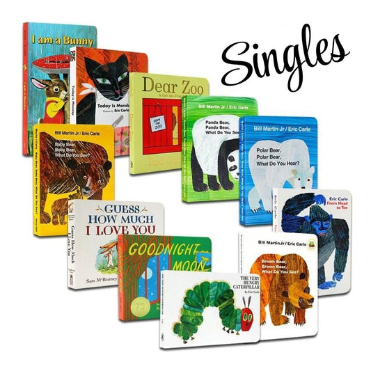 Eric Carle and other bestseller (BOARD BOOKS) singles, brand new - Baby Bear / Brown Bear / Panda Bear / Polar Bear / Dear Zoo / From Head to Toe/ Good Night Moon / Guess How Much I Love You / I am a Bunny / Today is Monday / The Very Hungry Caterpillar