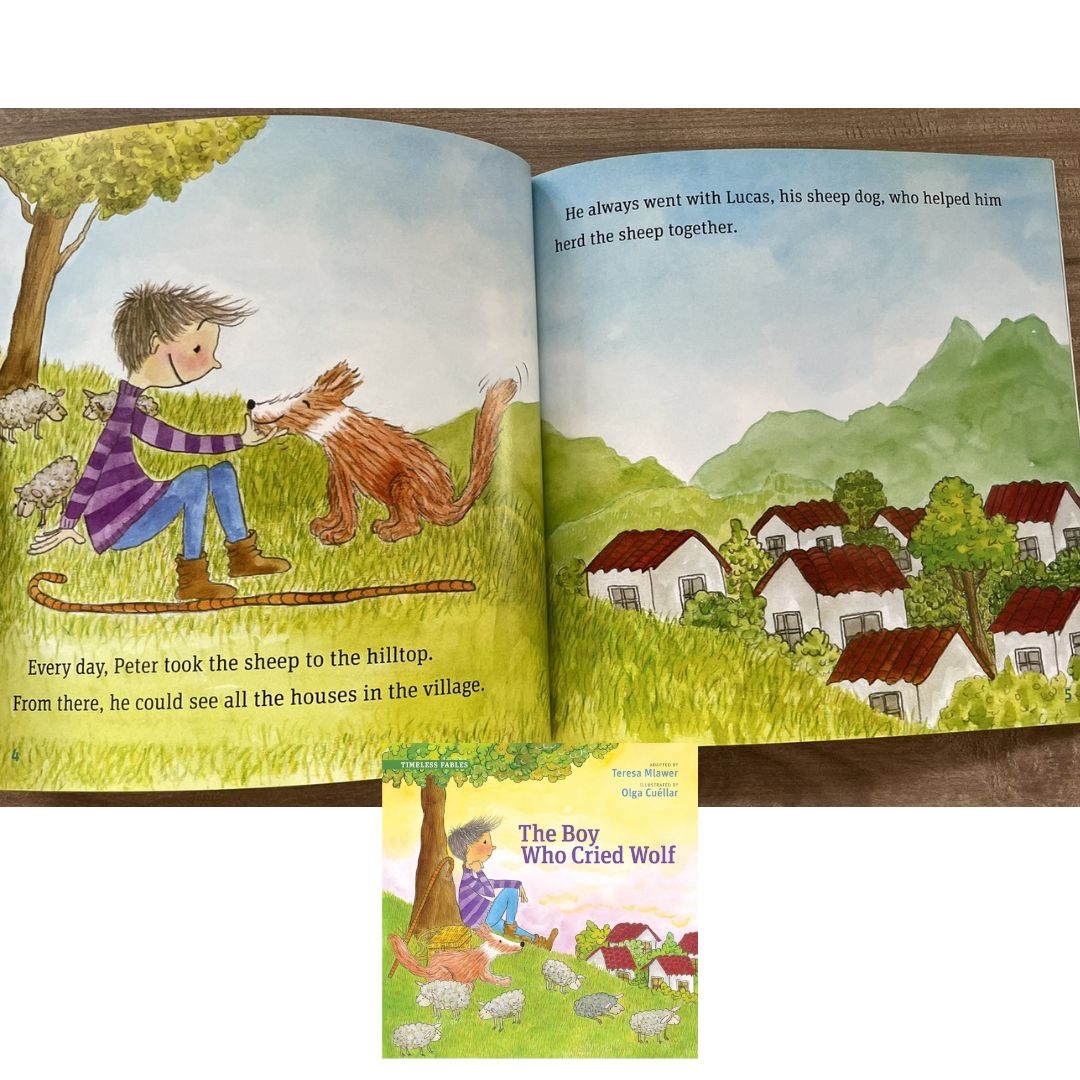 Timeless Tales Little Red Riding Hood // Timeless Fables The Boy Who Cried Wolf (SINGLES, brand new softcover, with SLIGHT DENTS on book cover)