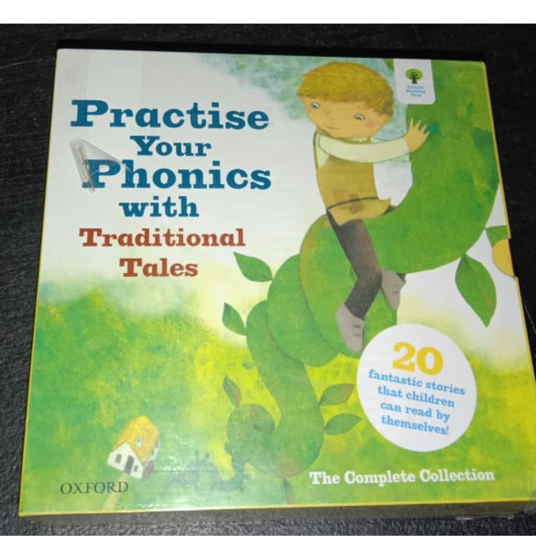 Oxford Practice Your Phonics (21 books) brand new softcover, fairy tales, boxed set, box with slight tears and dents