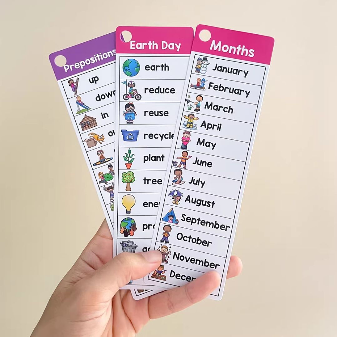 English Themed Vocabulary Flashcards Set | 20 Double-Sided Cards | Beginner Word Learning & Writing Prompt Cards l Writing Center Word Lists (40 Themes / 426 Words in a set) brand new, no box