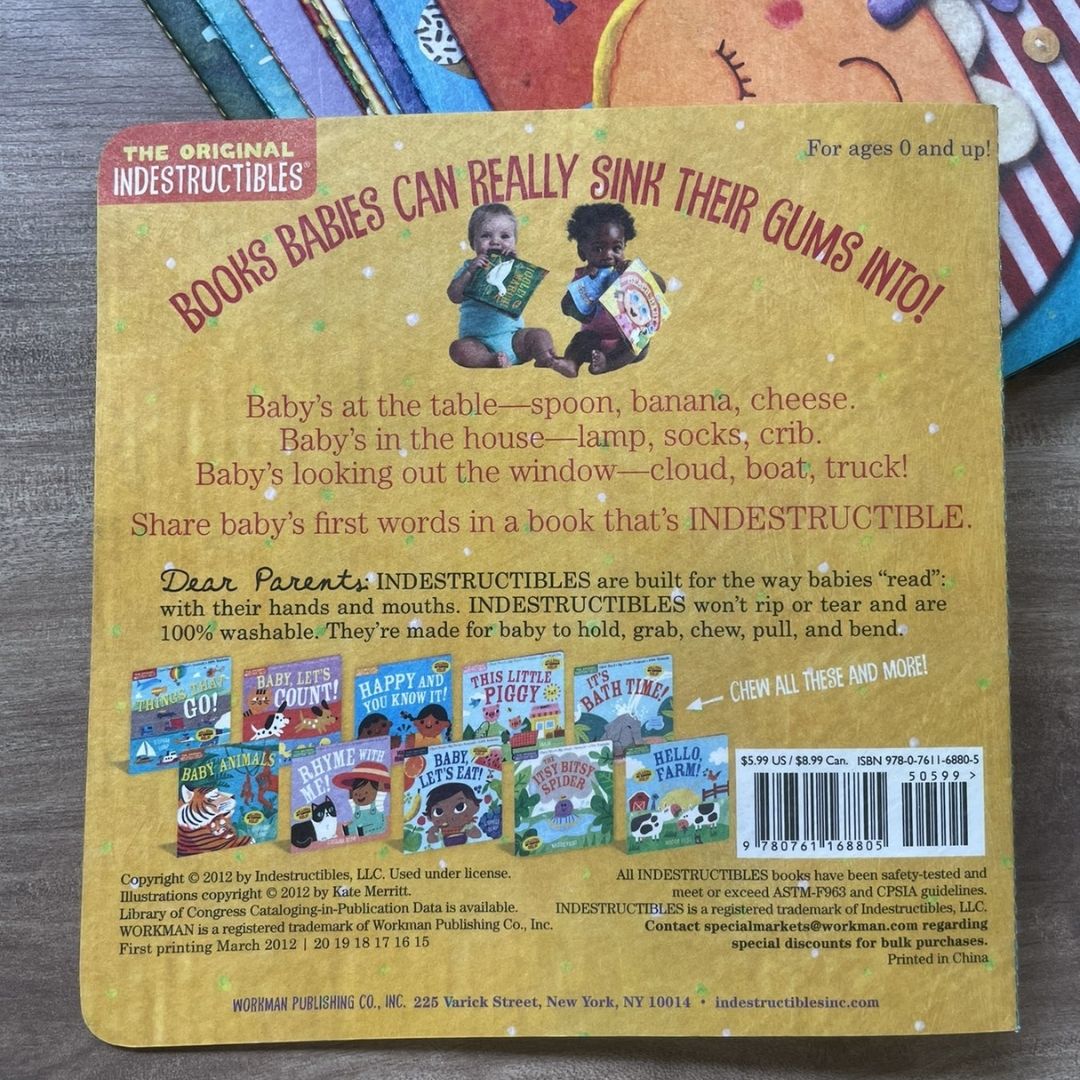 Indestructibles (Retail / Singles) Chew Proof · Rip Proof · Nontoxic · 100% Washable (Book for Babies)