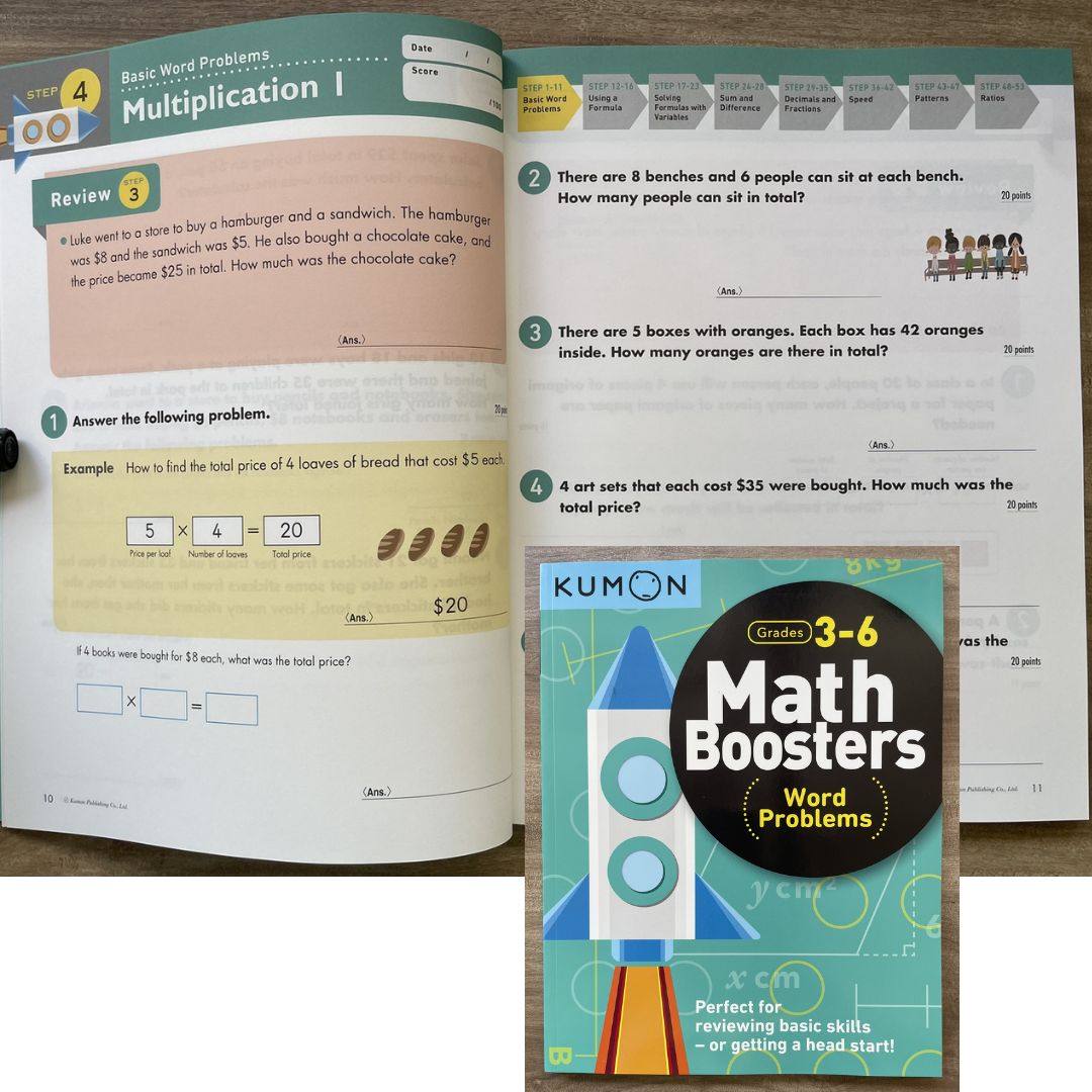 Kumon: Math Boosters (workbook) SINGLES