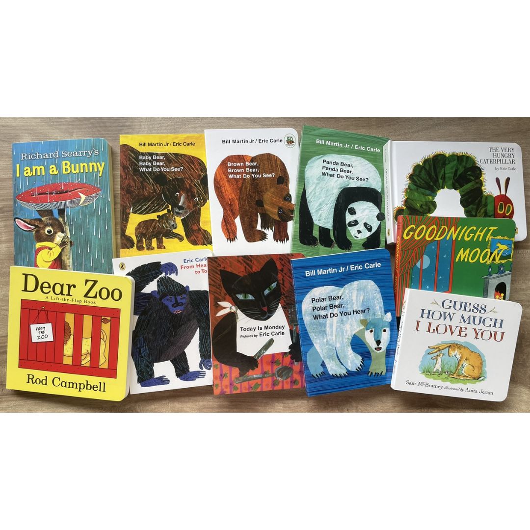 Eric Carle and other bestseller (BOARD BOOKS) singles, brand new - Baby Bear / Brown Bear / Panda Bear / Polar Bear / Dear Zoo / From Head to Toe/ Good Night Moon / Guess How Much I Love You / I am a Bunny / Today is Monday / The Very Hungry Caterpillar