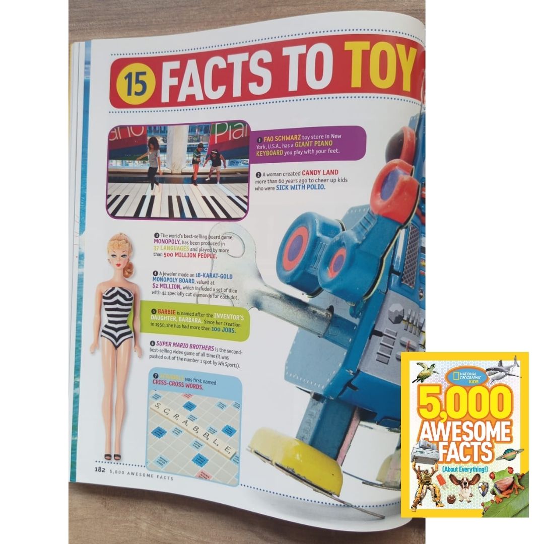 NATGEO National Geographic Kids 5,000 Awesome Facts (About Everything!) (USED book, hardcover, with slight dents)