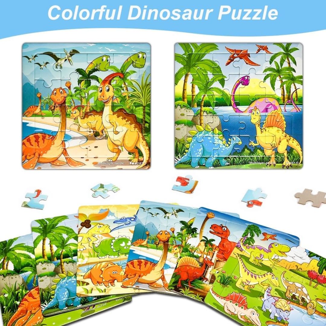 PAW PATROL / DINOSAURS / HELLO KITTY / DISNEY PRINCESS / PEPPA PIG Jigsaw Puzzle (6 pcs. of puzzles in 1 set)
