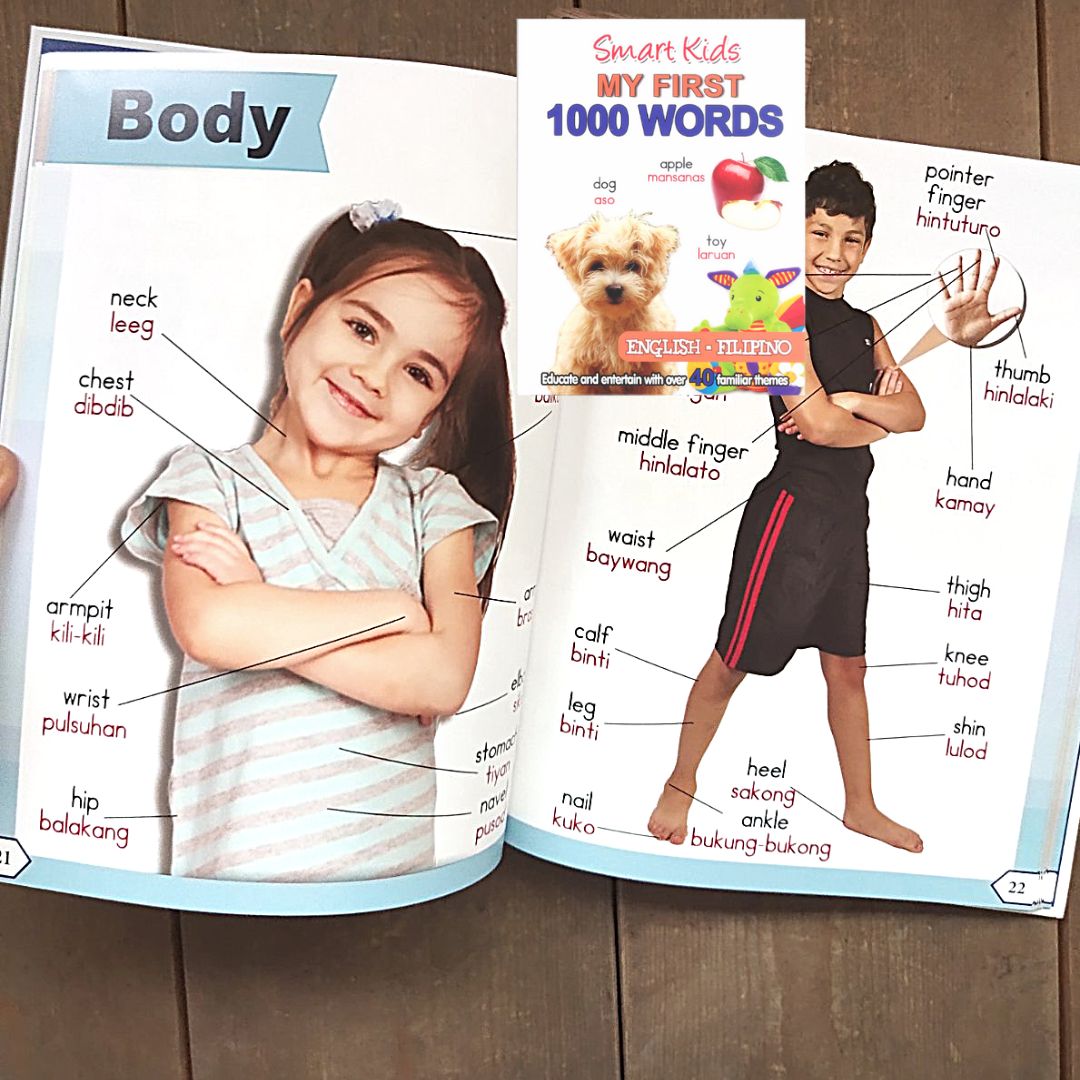 Smart Kids My First 1000 Words (English and Filipino Picture Books for Kids Distance Learning)