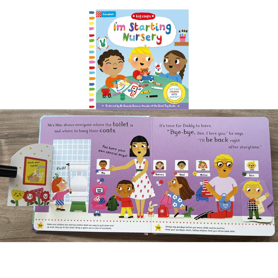 Campbell Big Steps (SINGLES) interactive BOARD BOOK - Can You Say Please/ Going to the Dentist/ Going to the Doctor/ Having a Baby/ Let's Wash Hands/ No More Dummies/ No More Nappies/ I'm Not Sleepy/ I'm Starting Nursery/ We Can Get Dressed