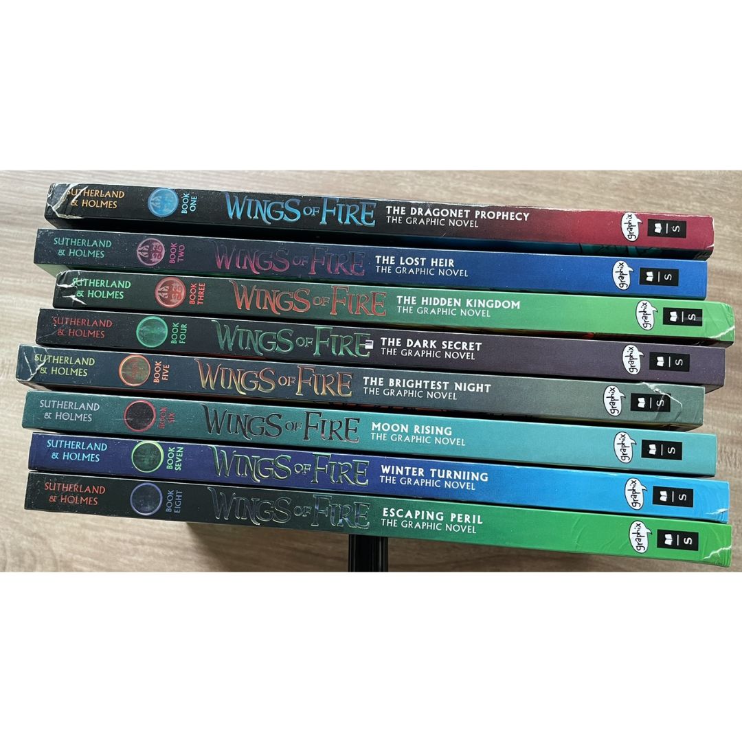 Wings of Fire Graphic Novels (SINGLES, brand new softcover, with SLIGHT FOLDS on book cover)