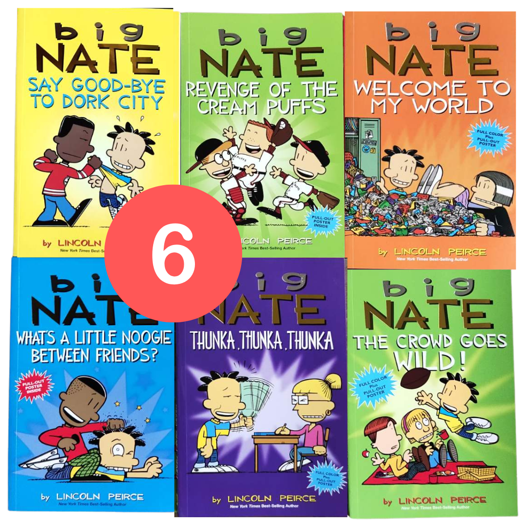 BIG NATE (COMICS - 6 books) brand new softcover, no box (pls. choose from SET 1 or 2)