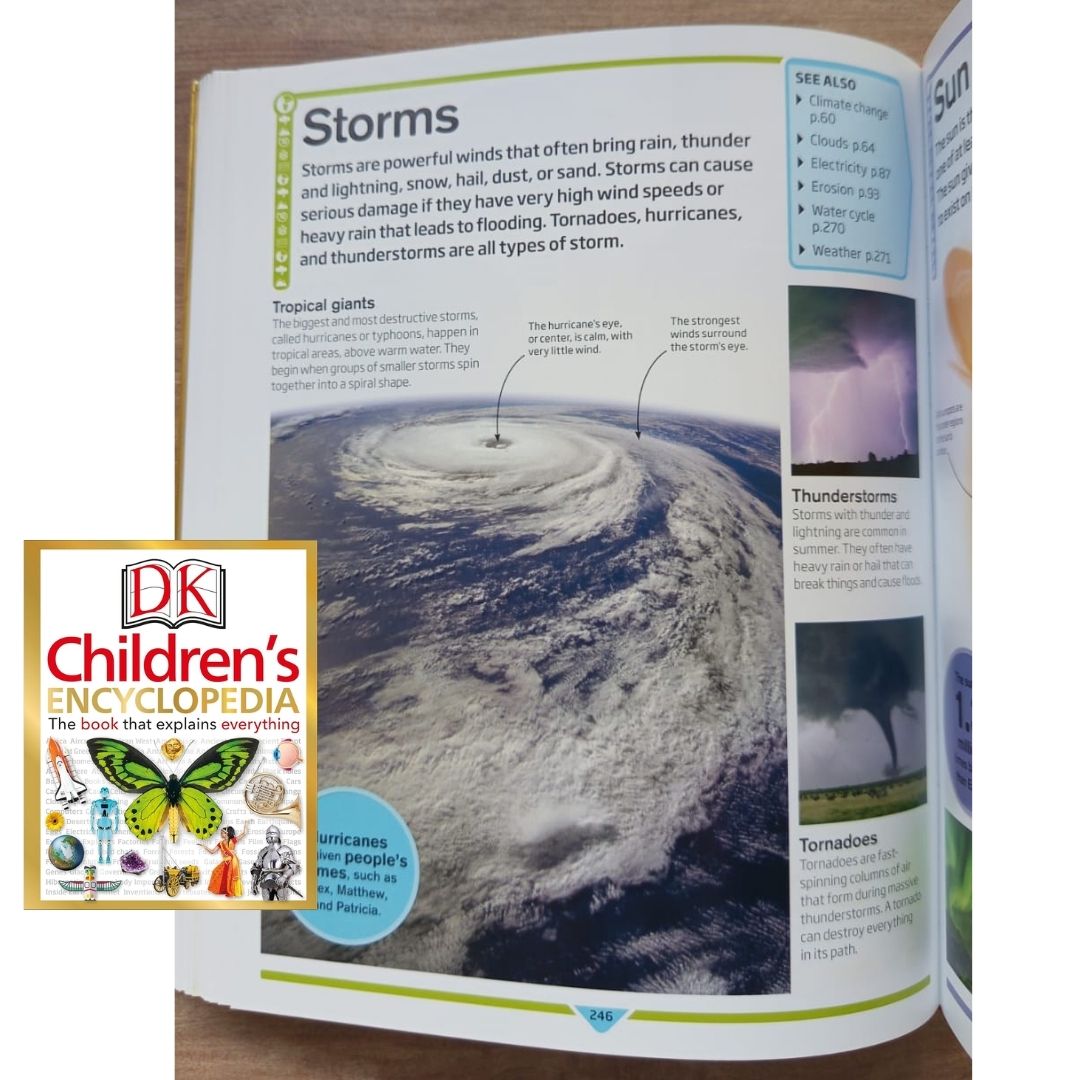 DK Children's Encyclopedia: The Book That Explains Everything! (USED book, hardcover, with slight tears and dents on book cover)