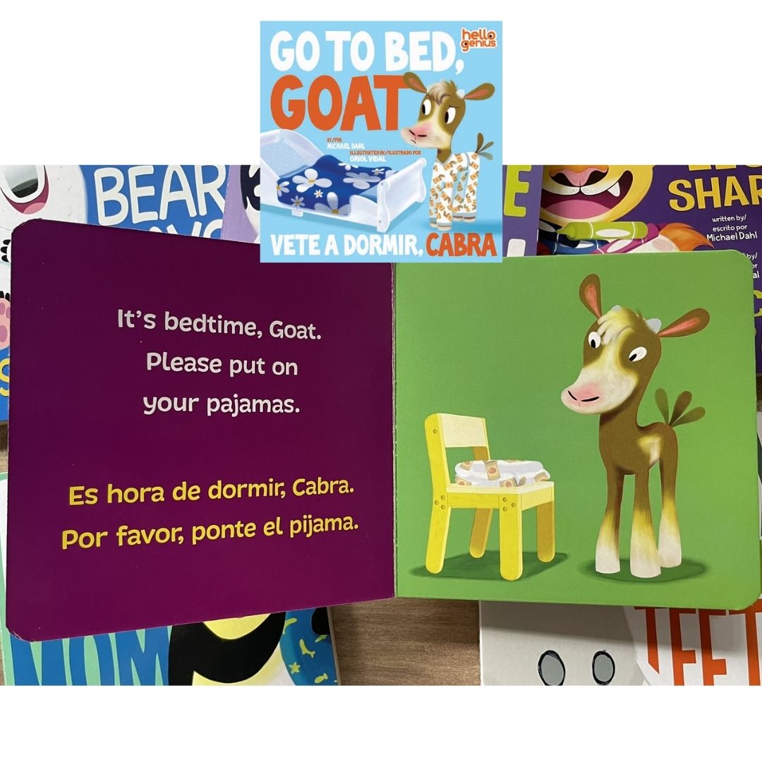 Hello Genius BOARD BOOKS (SINGLES) Little Dinos Don't Push / Just Breathe Bear / Little Lion Shares etc (book covers with SLIGHT DENTS)
