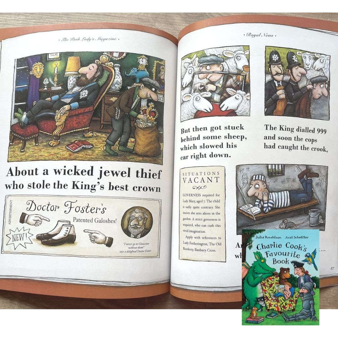 Julia Donaldson Set of 10 Books (NO BOX - Brand new softcover - sold as set of 10 books) - Gruffalo, Room on the Broom, Charlie Cook, Smartest Giant in Town, A Squash and a Squeeze