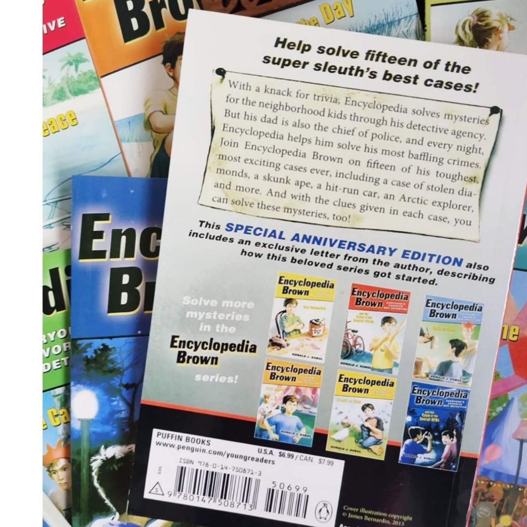 Encyclopedia Brown series, The Boy Detective (15 books) brand new paperbacks, no box