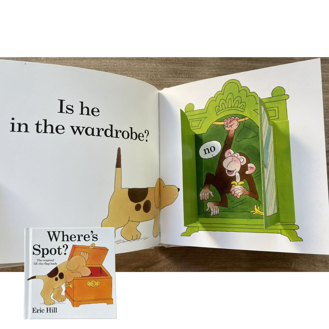 Where's Spot? (Lift-the-flap Book) Hardcover - with slight dents on book cover