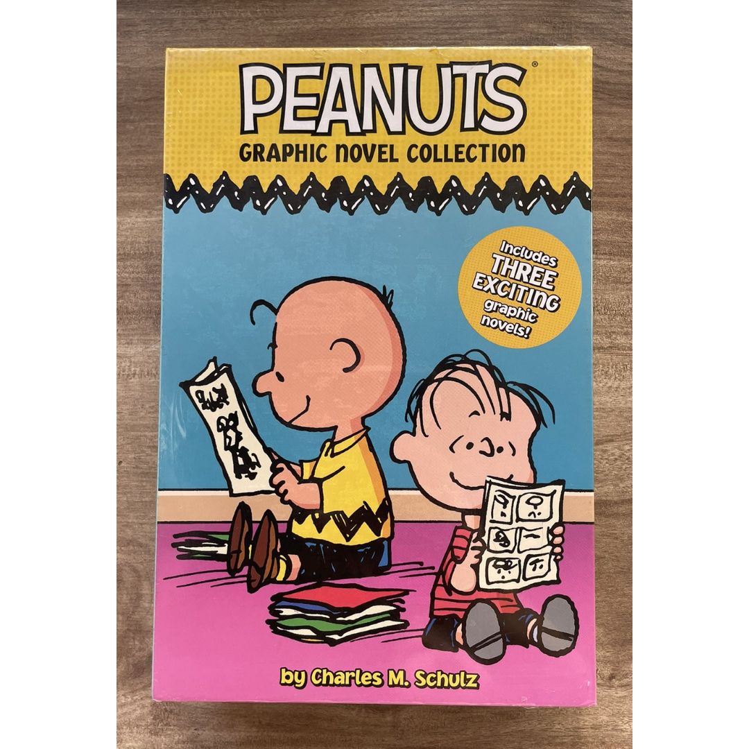 The CLASSIC PEANUTS / SNOOPY / PEANUTS GRAPHIC NOVEL Collection (3 Book) Slipcase Box Set By Charles M. Schulz (brand new softcovers)