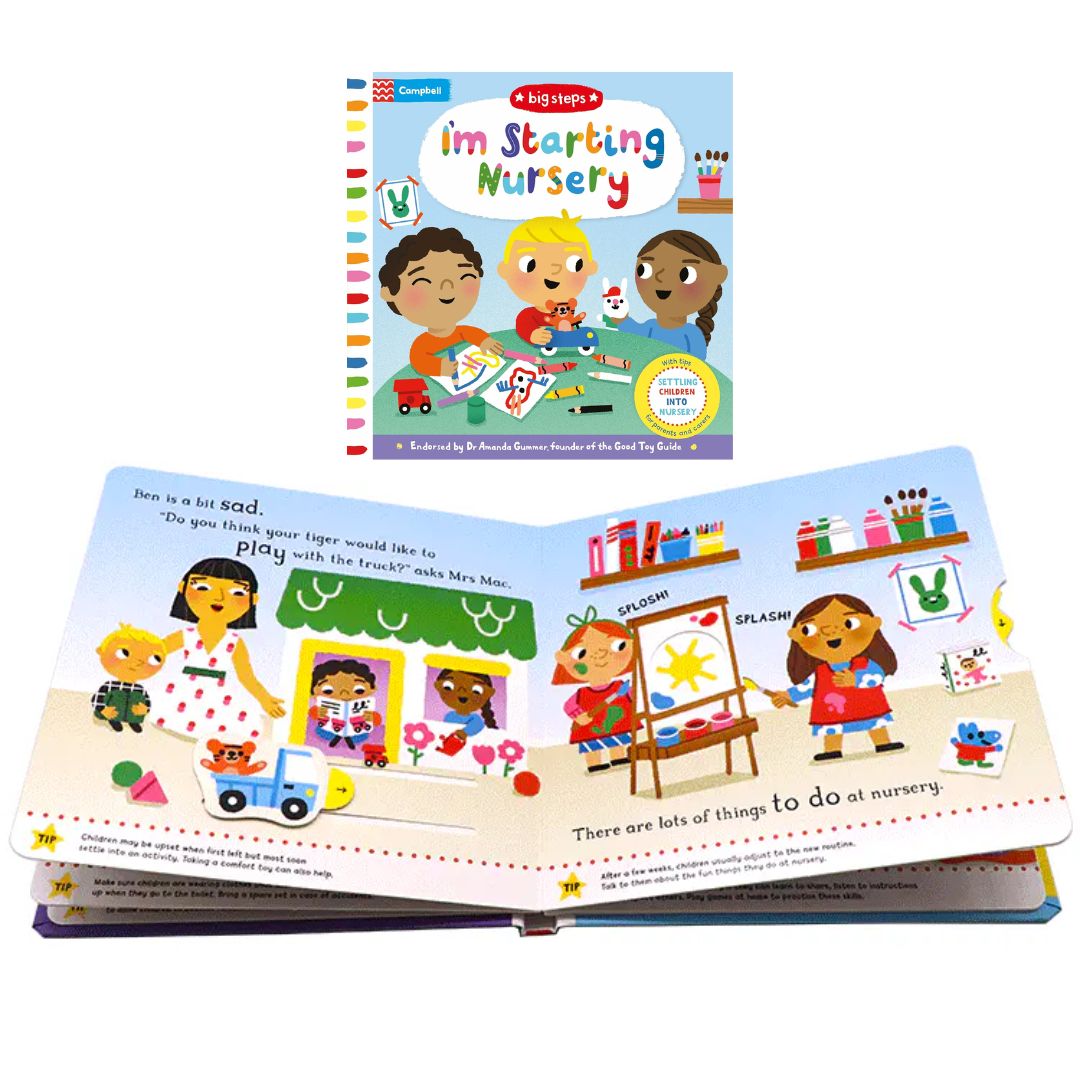 Campbell Big Steps (SINGLES) interactive BOARD BOOK - Can You Say Please/ Going to the Dentist/ Going to the Doctor/ Having a Baby/ Let's Wash Hands/ No More Dummies/ No More Nappies/ I'm Not Sleepy/ I'm Starting Nursery/ We Can Get Dressed