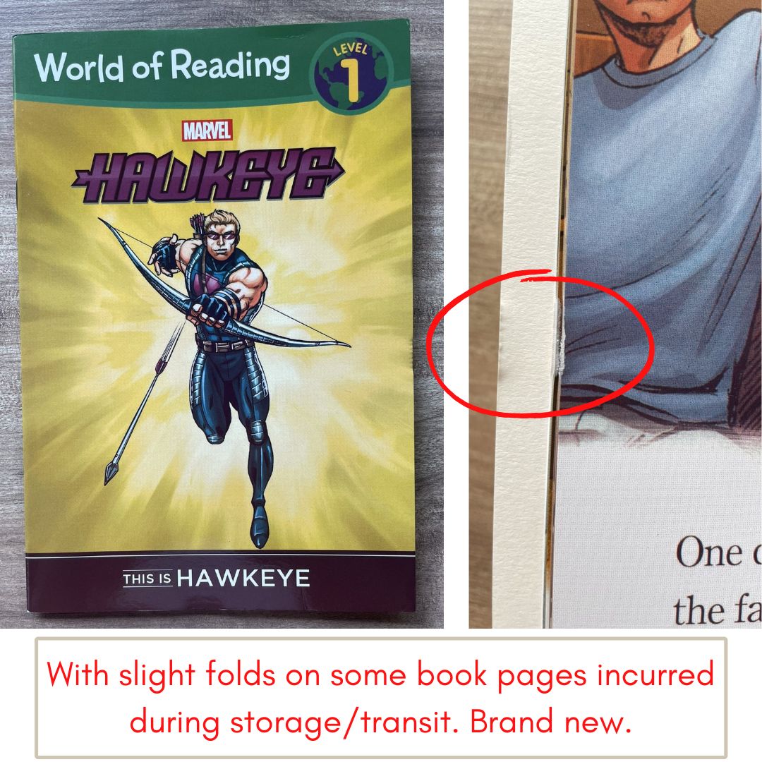 [With damage on some book pages, pls. see photos] World of Reading AVENGERS (17 books) (brand new softcover, no box) - Thor Iron Man Spiderman Hulk Captain America etc