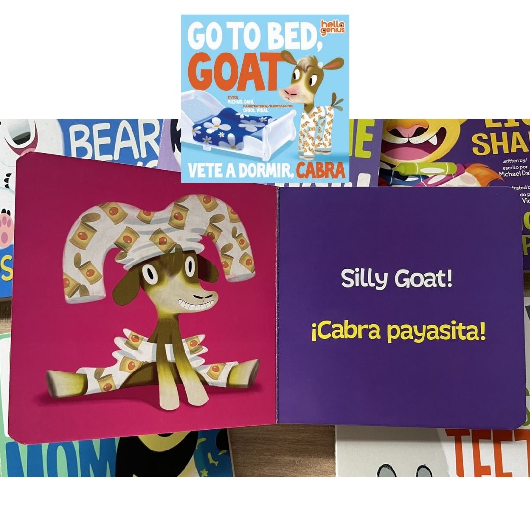 Hello Genius BOARD BOOKS (SINGLES) Little Dinos Don't Push / Just Breathe Bear / Little Lion Shares etc (book covers with SLIGHT DENTS)