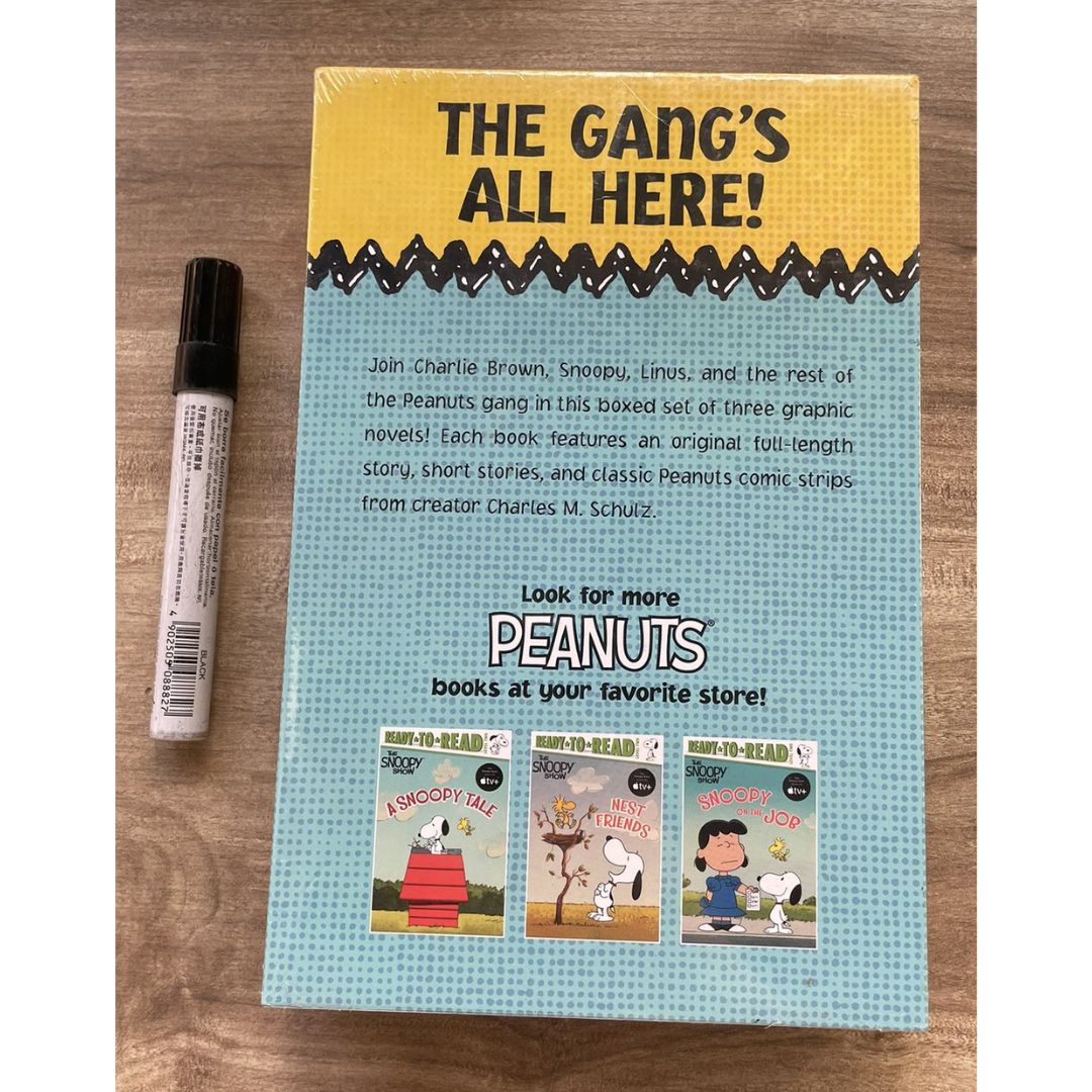 The CLASSIC PEANUTS / SNOOPY / PEANUTS GRAPHIC NOVEL Collection (3 Book) Slipcase Box Set By Charles M. Schulz (brand new softcovers)