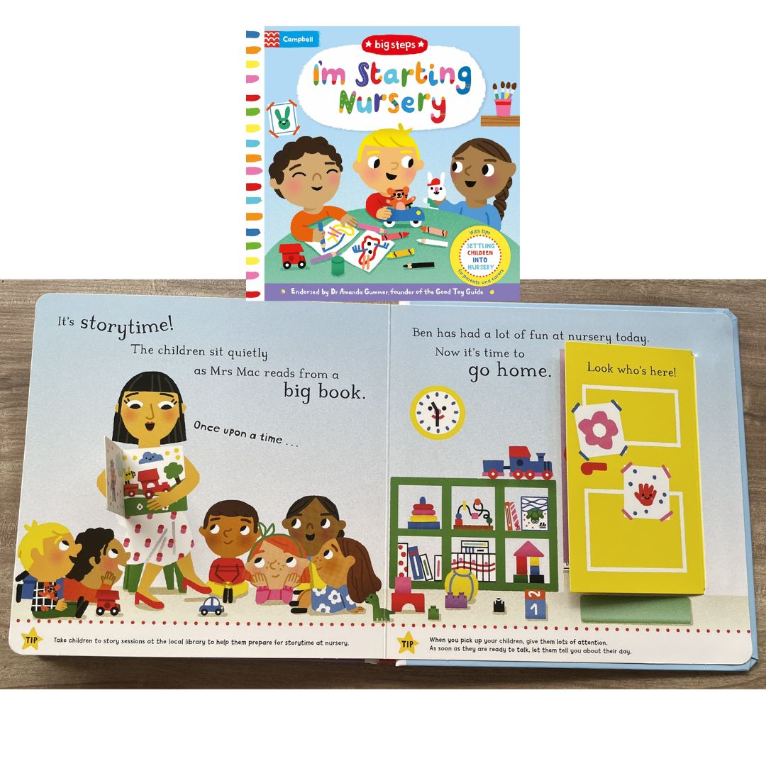 Campbell Big Steps (SINGLES) interactive BOARD BOOK - Can You Say Please/ Going to the Dentist/ Going to the Doctor/ Having a Baby/ Let's Wash Hands/ No More Dummies/ No More Nappies/ I'm Not Sleepy/ I'm Starting Nursery/ We Can Get Dressed