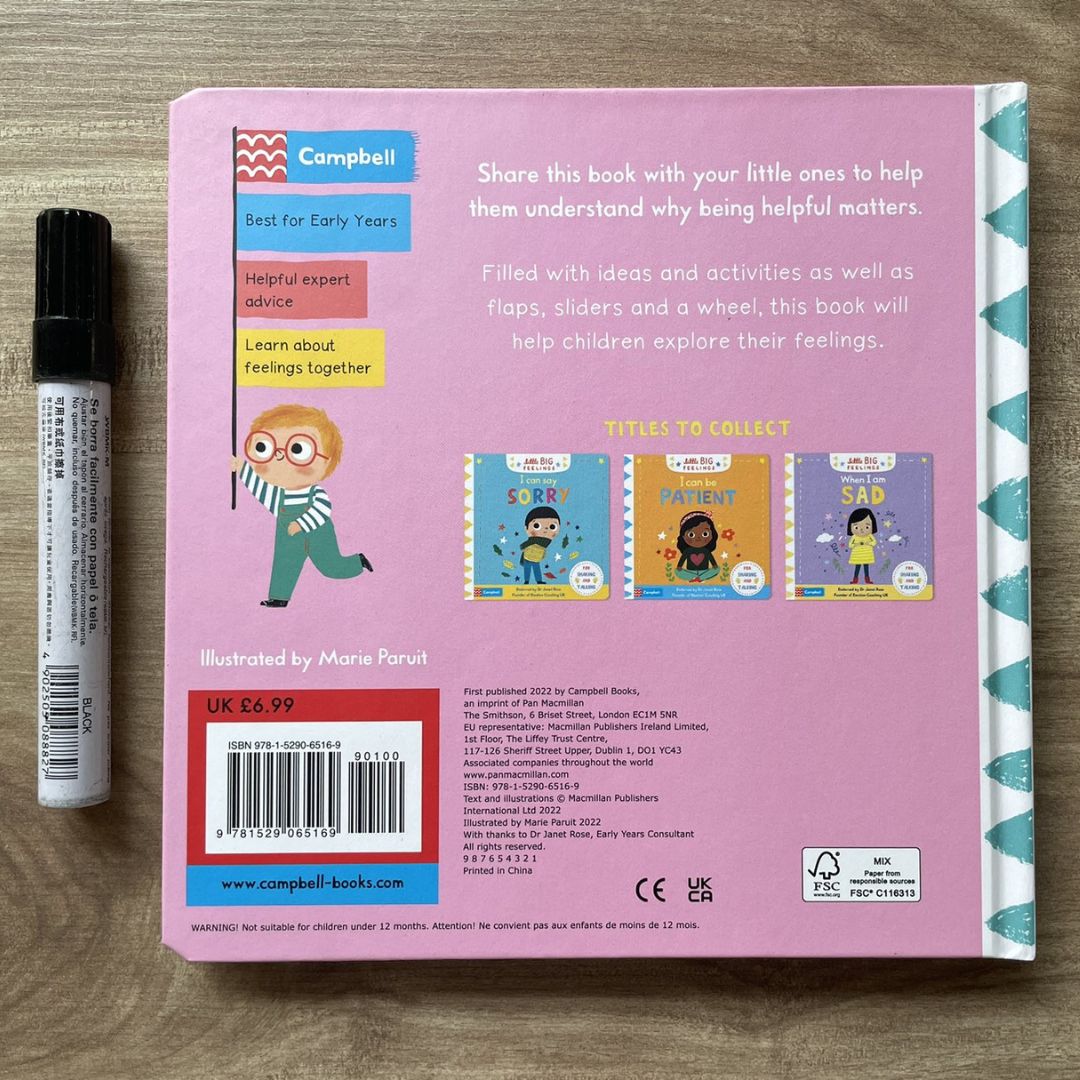 LITTLE BIG FEELINGS (retail / singles) board book - brand new, with SLIGHT DENTS on book cover (Happy / Angry / Worried / Sorry / Patient / Kind / Helpful)