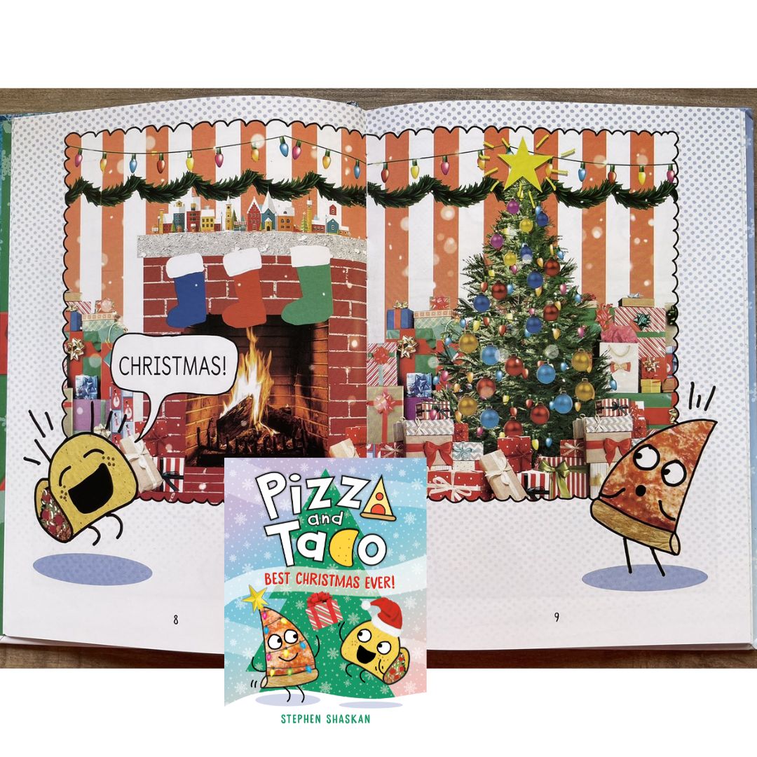 Pizza and Taco, Graphic Novel Series (8 Books) brand new hardcover, no box, with SLIGHT DENTS on book cover
